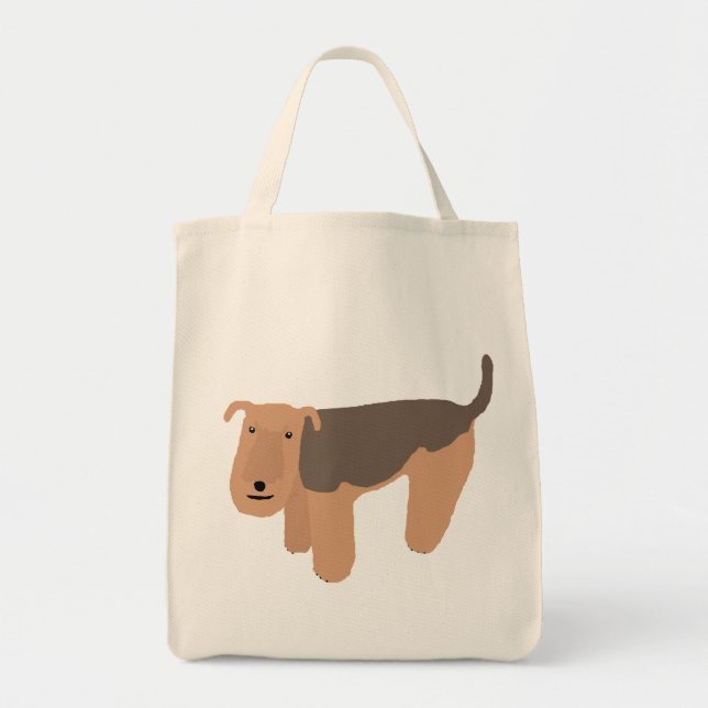 Thinking Lakeland Terrier (with saddle) Tote Bag (Front)