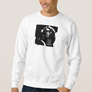 Thinking Monkey Shakespeare Quote Men's Modern Sweatshirt