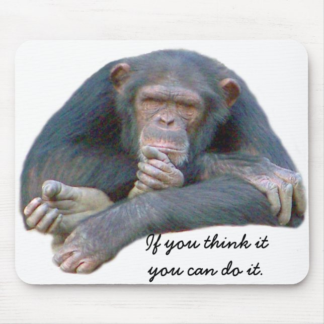 Thinking_Mousepad Mouse Pad (Front)