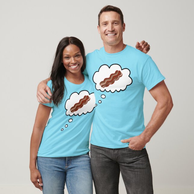Thinking of Bacon Funny T-Shirt (Unisex)