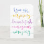 Thinking of Cancer Patients – Remember Who You Are Card