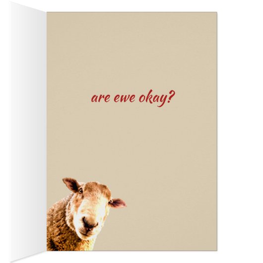 Thinking of Ewe Funny Sheep Animal Humor (Inside (Right))