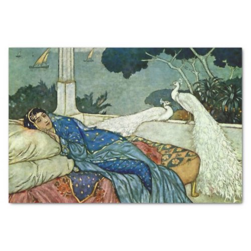 Thinking of Lady Yang by Edmund Dulac Tissue Paper