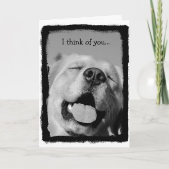 Thinking Of You A Lot Card by DovetailDesigns at Zazzle