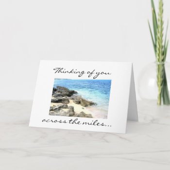 Thinking Of You Across The Miles Card by naiza86 at Zazzle