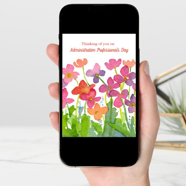 Thinking of You Administrative Professionals Day Card (Front Digital)