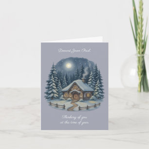 Thinking of you After Death of Loved One Christmas Card