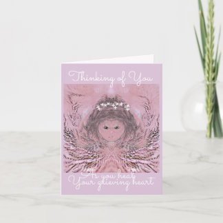 Thinking of You Angel Bereavement Card