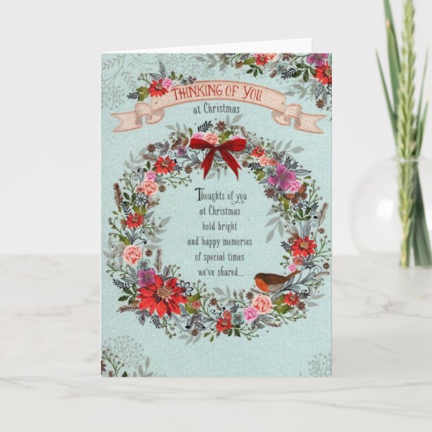 Traditionelle Weihnachtskarte 'Thinking Of You' Von Regal Publishing – 120 X 165 Mm, Made In UK