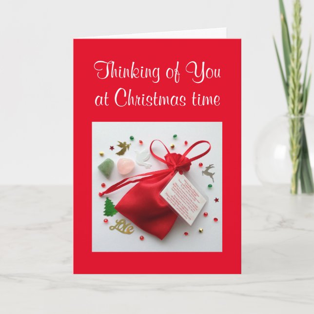Thinking of You at Christmas Time Sympathy Card (Front)