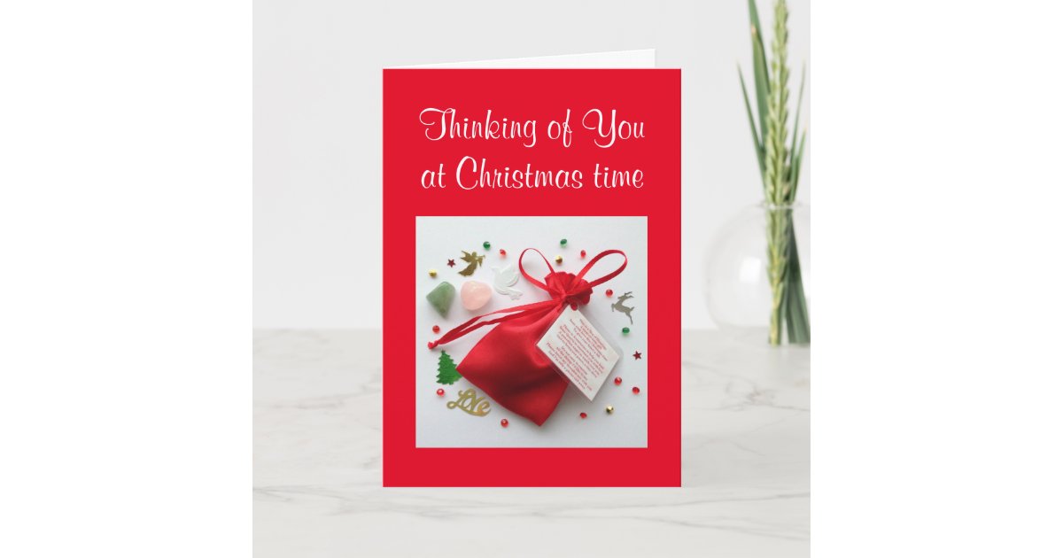 Thinking of You at Christmas Time Sympathy Card  Zazzle.com