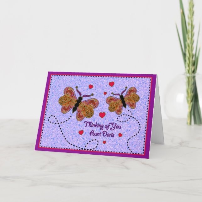 Thinking of You Aunt Doris Card (Front)