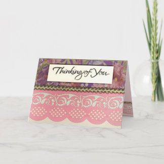Thinking of You Blank Card Template