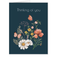 Thinking of You Botanical Wildflower Flower Boho