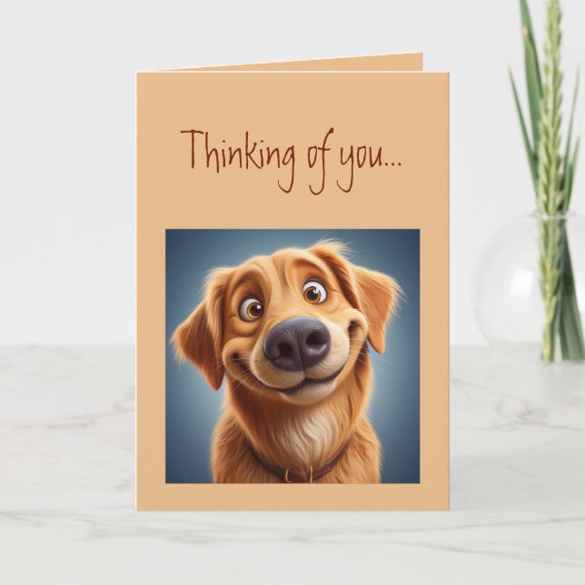 Thinking of You Brings a Smile to My Face Card (Front)