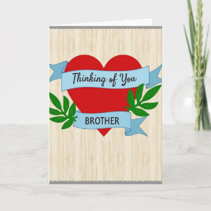 Thinking Of You Brother Card