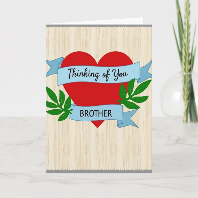 Thinking Of You Brother Card (Front)