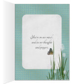 thinking of you butterfly on puff flower (Inside (Right))