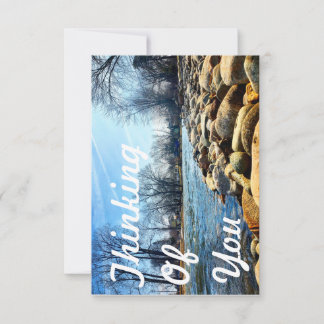 Thinking of you (by the River) Thank You Card