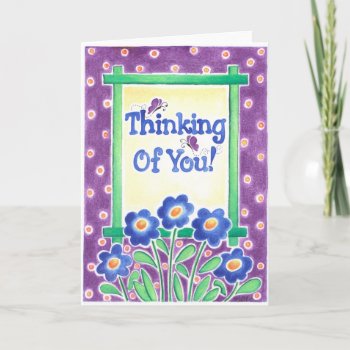 Thinking Of You Card by marainey1 at Zazzle