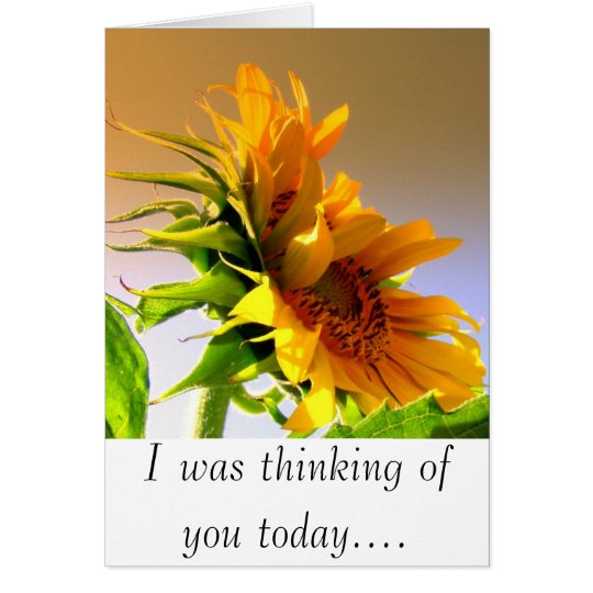 Thinking of you . . . . card  Zazzle