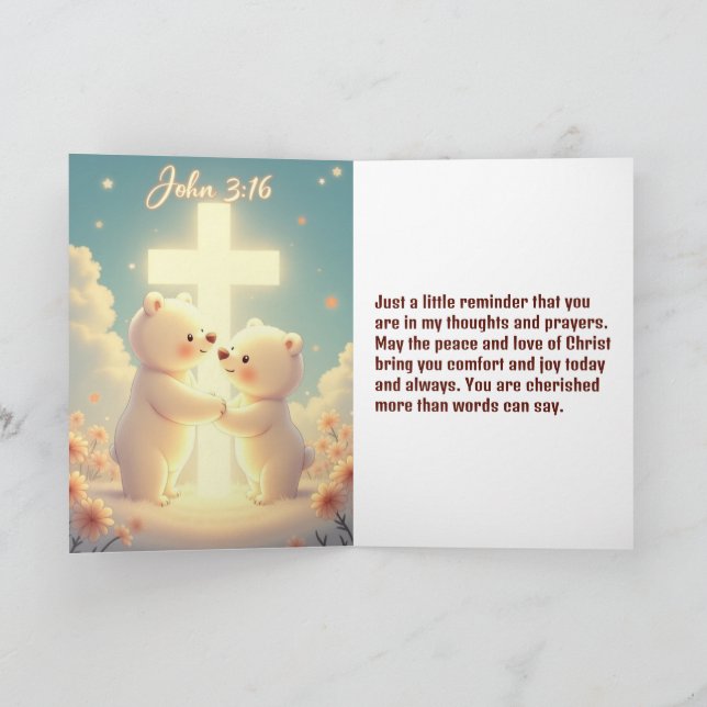 Thinking of you card (Inside)