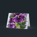 Thinking of You Card<br><div class="desc">Deep Purple Pansies</div>