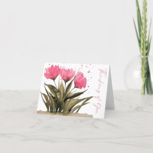 Thinking of You Card- Blank Inside Thank You Card
