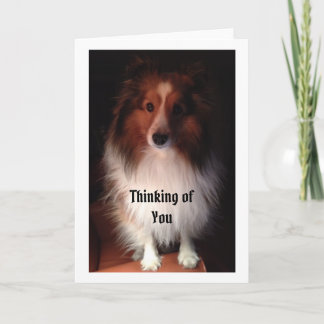 Thinking of you card. card