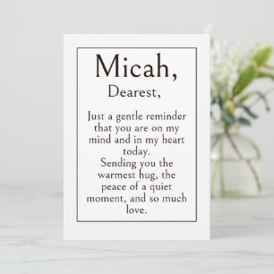 Thinking of You Card for Female Friend, Gift