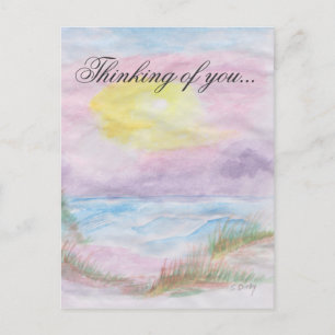 "Thinking Of You" Card ~ Sunset Scene