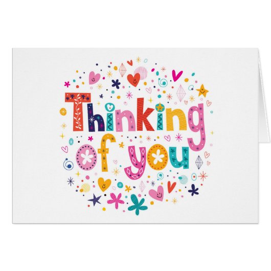 Thinking Of You Cards (Front Horizontal)