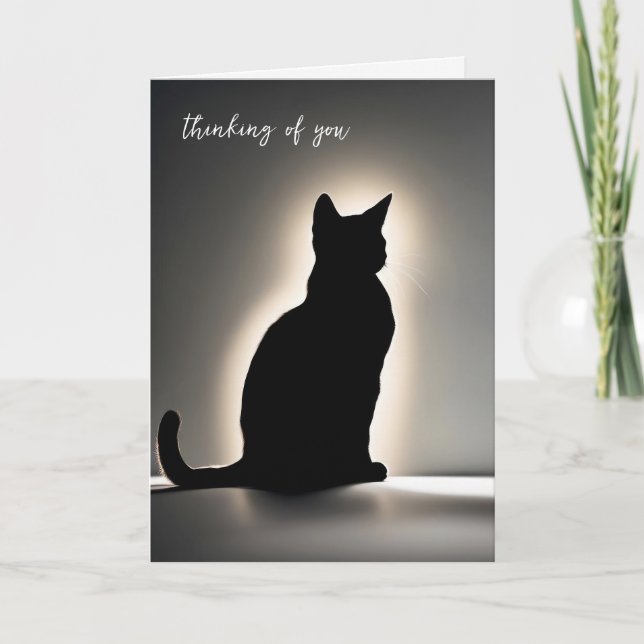 Thinking Of You Cat Card (Front)