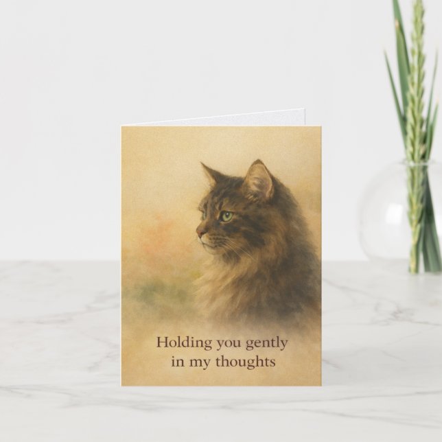 Thinking of You Cat Card | Gentle Support (Front)