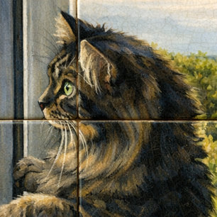 Thinking of You Cat Card   Gentle Support