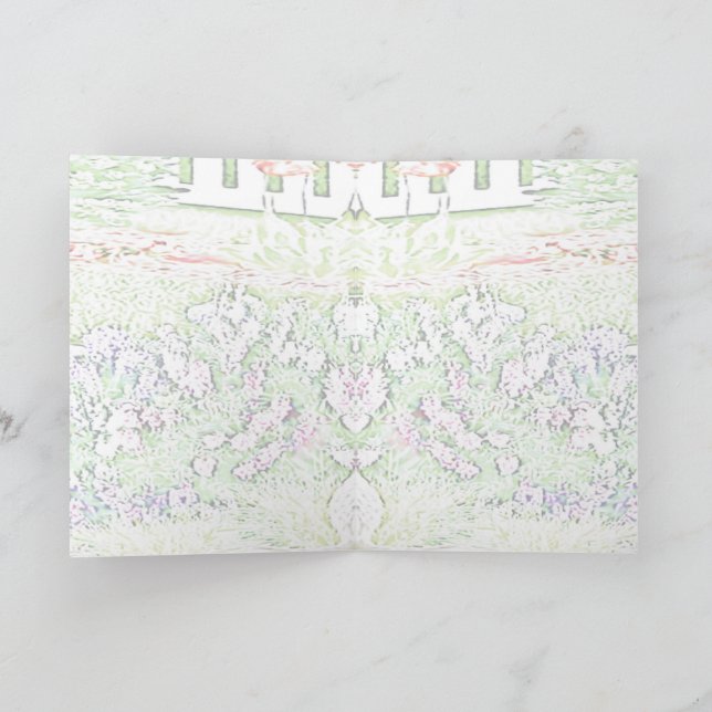 Thinking of You Chartreux Garden Pastel Card (Inside)