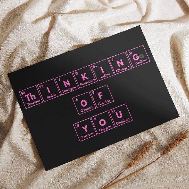 Thinking of you chemistry card (Creator Uploaded)