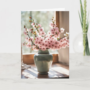 Thinking of You Cherry Blossoms Card