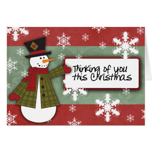 Thinking of You Christmas Card (Front Horizontal)