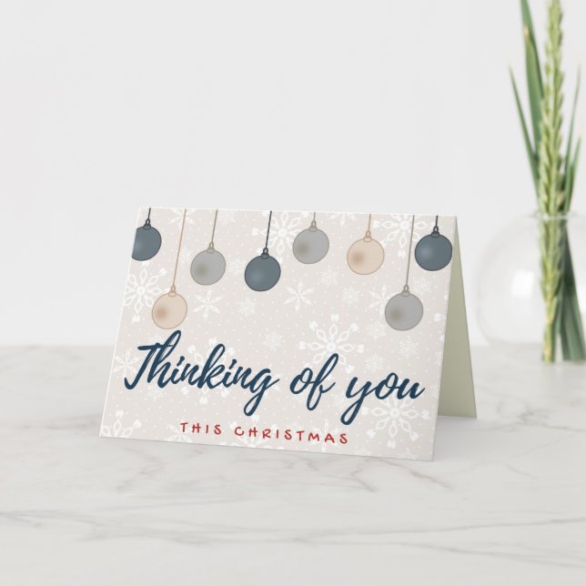 Thinking Of You Christmas Card (Front)
