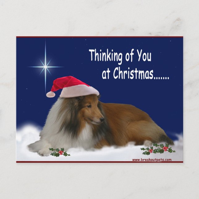 Thinking of You Christmas Postcard (Front)