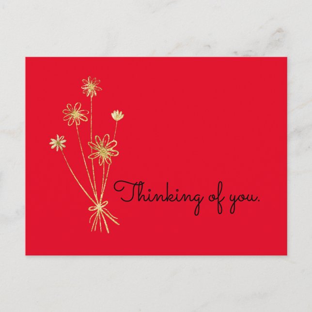 Thinking of you Christmas postcard  (Front)