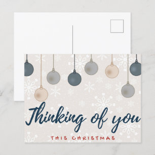 Thinking Of You Christmas Postcard