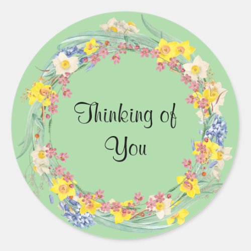 Thinking of You Classic Classic Round Sticker