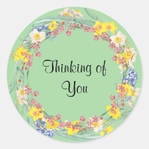 Thinking of You Classic Round Sticker