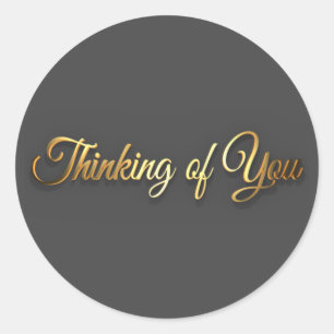 Thinking of you classic round sticker