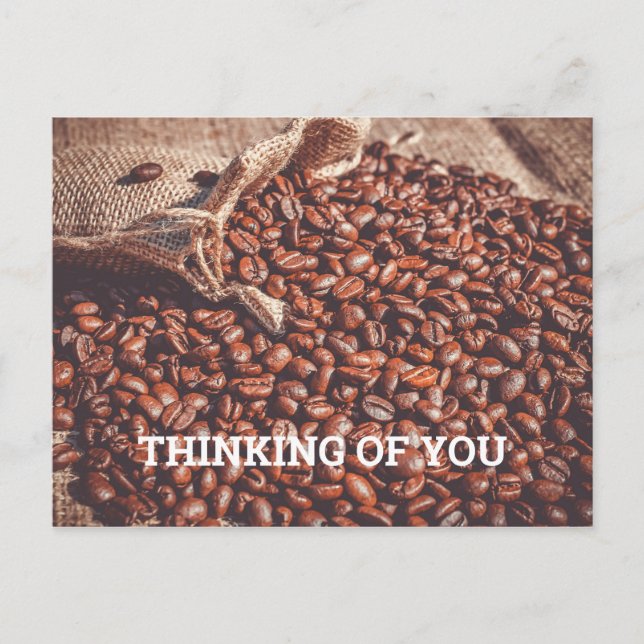 Thinking of You Coffee Postcard (Front)