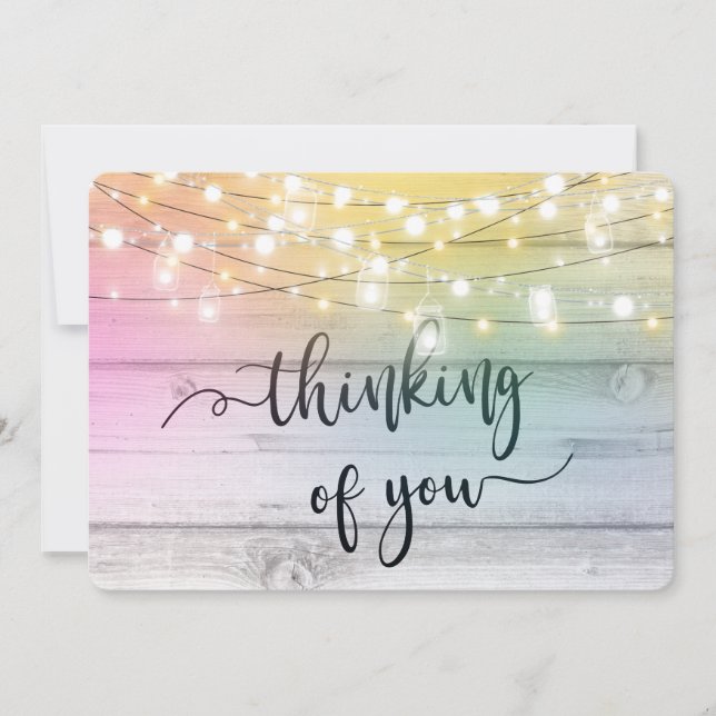 thinking of you condolences bereaved loss loved holiday card (Front)