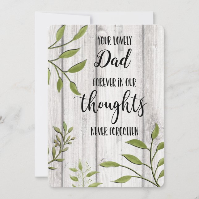 thinking of you condolences bereaved loss loved holiday card (Front)