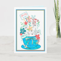 Thinking of You, Coronavirus,Toliet Paper & Flower Card